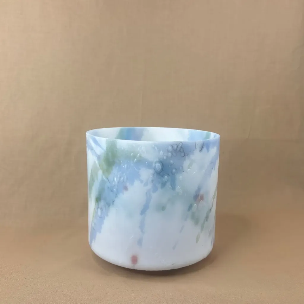 [2198] Dragon's Blood, Sacred Geometry Tea Quartz Crystal Singing Bowl | 7" G# Note (-46) | Grounding Frequencies | #2198