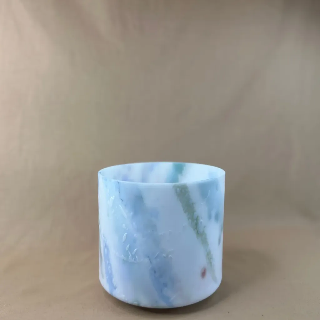 [2199] Dragon's Blood, Sacred Geometry Tea Quartz Crystal Singing Bowl | 7" G Note (+43) | Uplift Frequencies | #2199