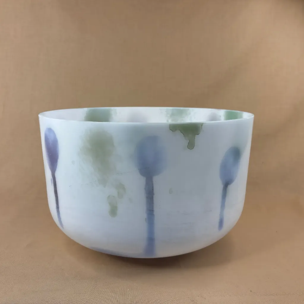 CFC Spray Quartz Crystal Singing Bowl | 12" G# Note (-29) | A=432 Tuning | #2214