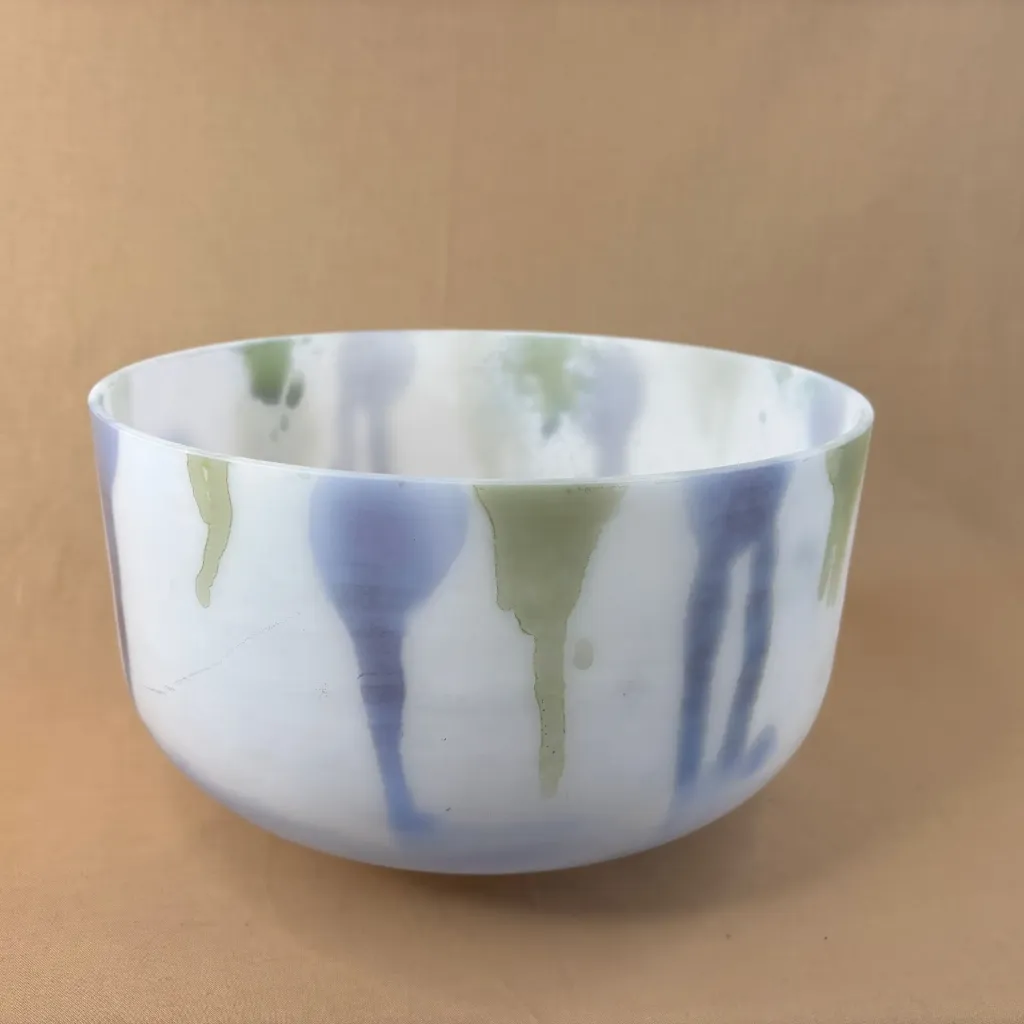 CFC Spray Quartz Crystal Singing Bowl | 12" A Note (+8) | Concert Pitch | #2217