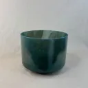[#2234] 8" Moldavite Infused Quartz Crystal Singing Bowl | 4G-31 | 384 Hz