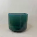 [#2238] 8" Moldavite Infused Quartz Crystal Singing Bowl | 4D#+44 | 319 Hz