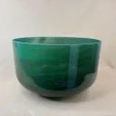 Moldavite Quartz Crystal Singing Bowl | 12" G# Note | #2242