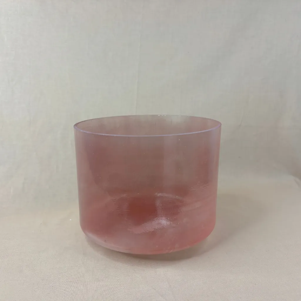 [#2245] 8" Halite Infused Quartz Crystal Singing Bowl | 4F#-26 | 364 Hz