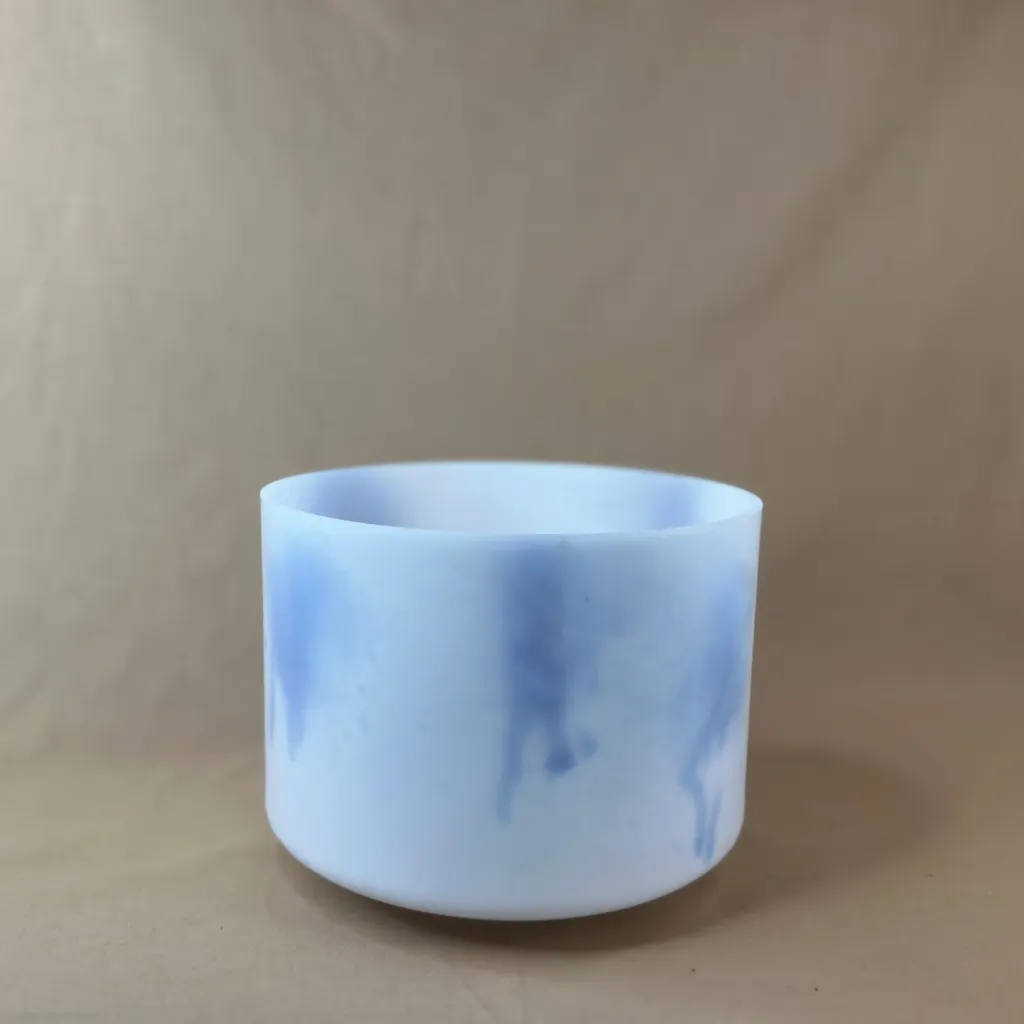 [2251] Lavender Flower Quartz Crystal Singing Bowl | 8" E Note (-48) | Grounding Frequencies | #2251