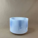 Lavender Flower Quartz Crystal Singing Bowl | 8" E Note (-48) | Grounding Frequencies | #2251