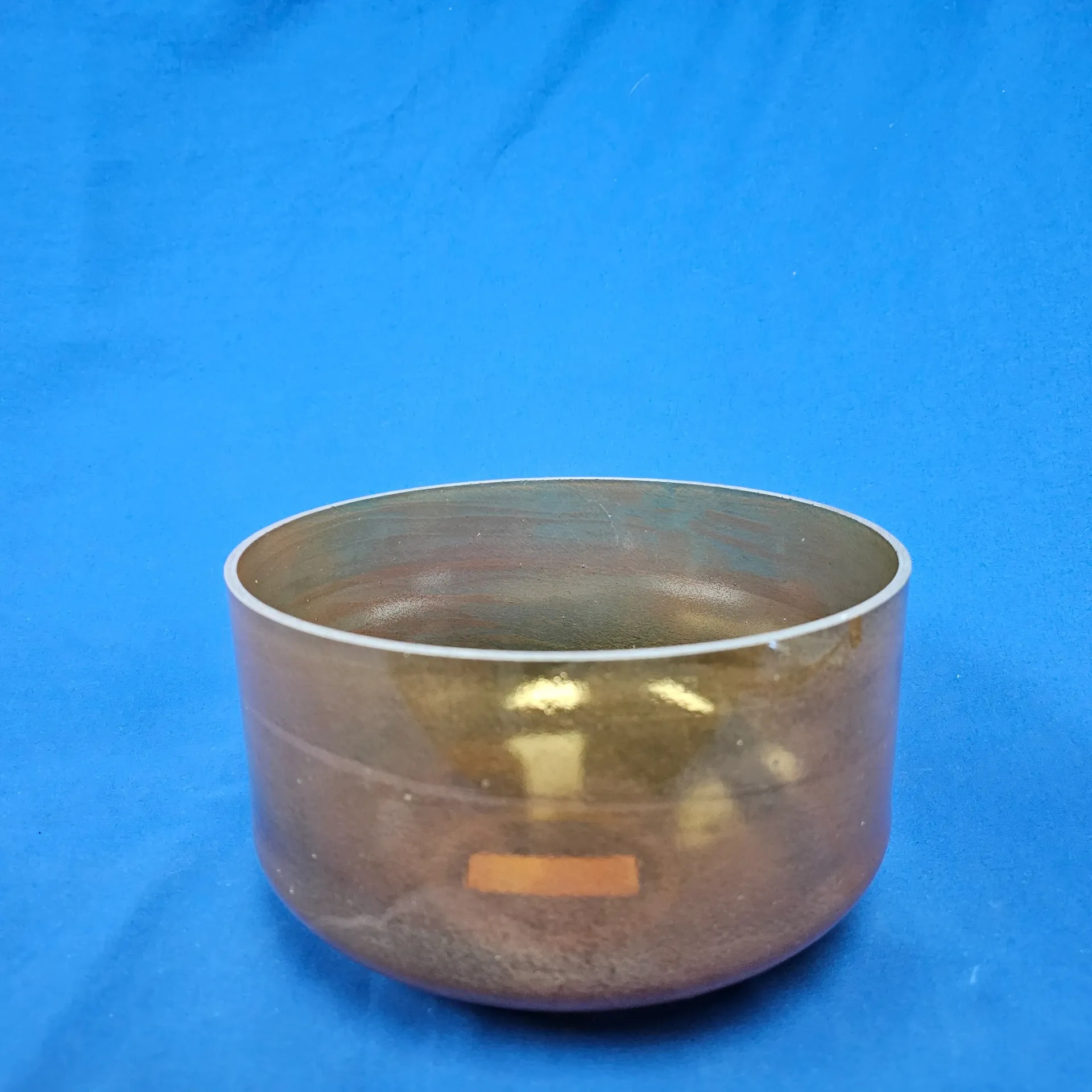 [2266] [#2266] 10" Golden Honey Infused Quartz Crystal Singing Bowl | 4D+32 | 300 Hz