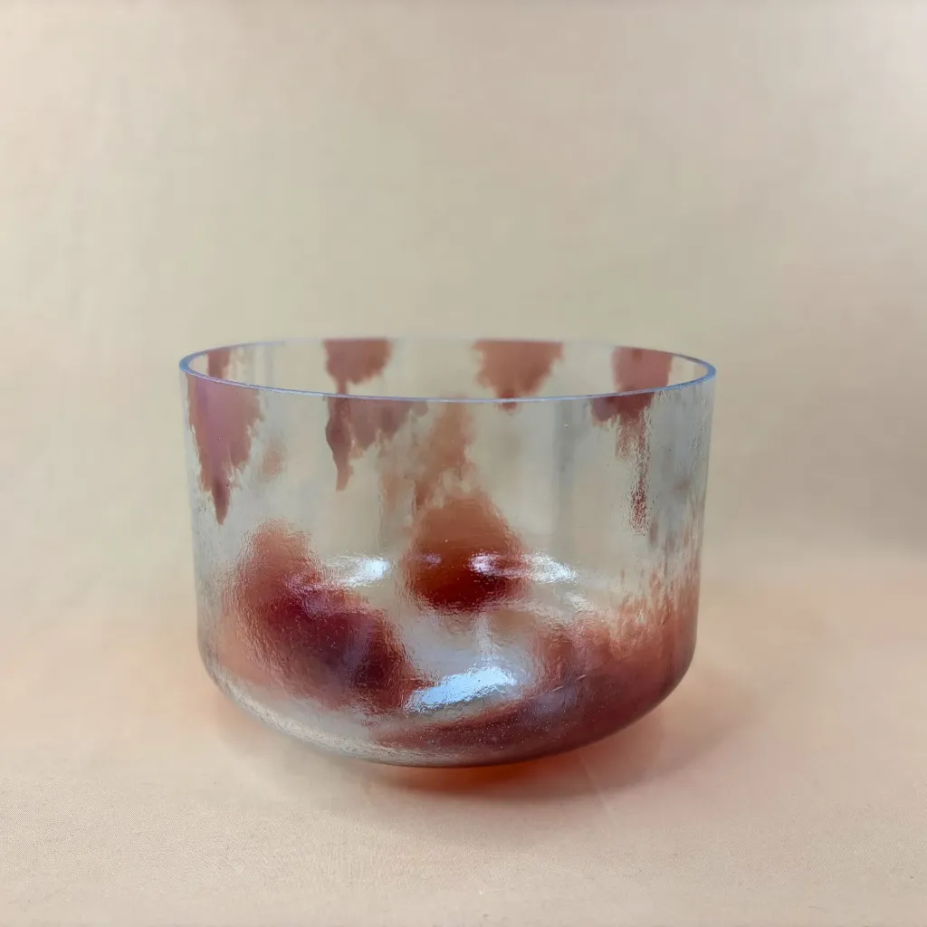 [#2269] 10" Dragon's Blood Tree Resin Infused Quartz Crystal Singing Bowl | 4C-41 | 255 Hz