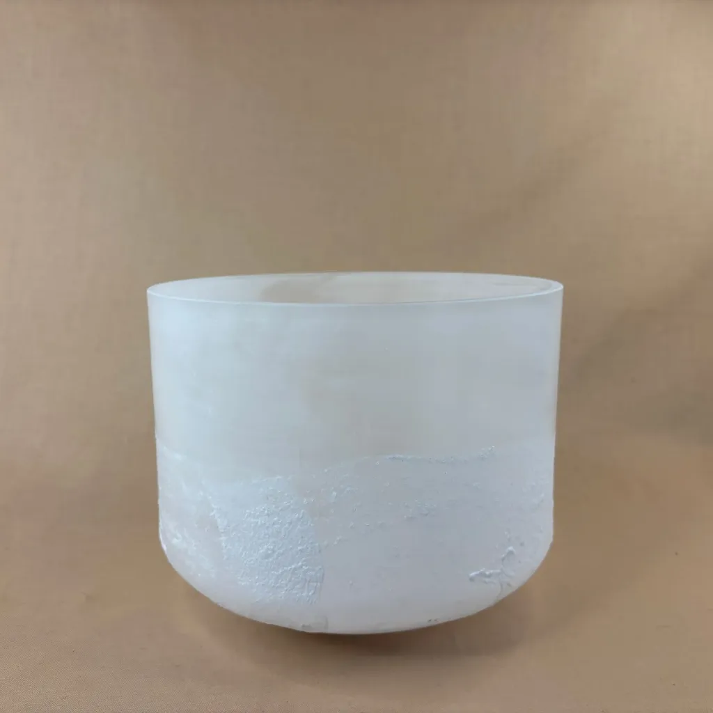 Pure Epsom Salt Quartz Crystal Singing Bowl | 10" C Note (+5) | Concert Pitch | #2277