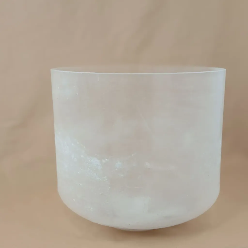 [2278] Pure Epsom Salt Quartz Crystal Singing Bowl | 10" A# Note (-24) | A=432 Tuning | #2278