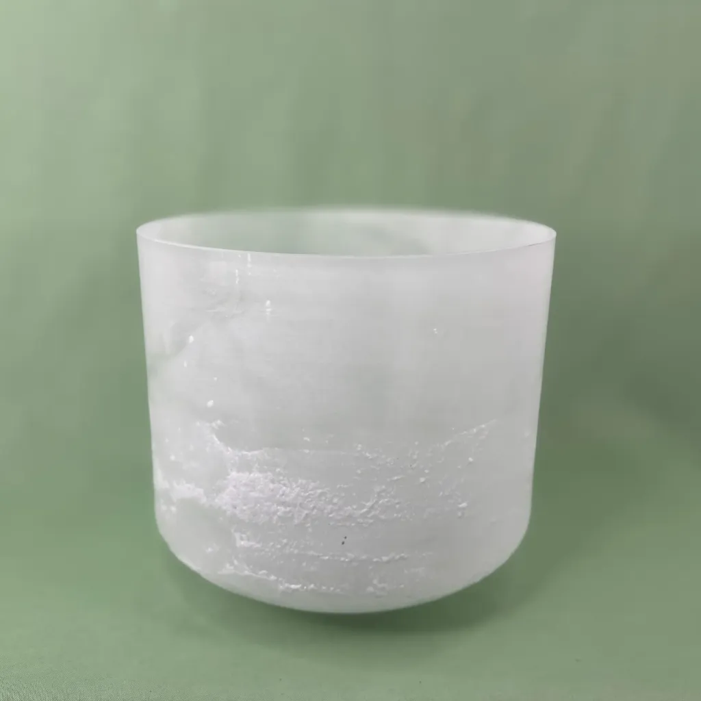 Pure Epsom Salt Quartz Crystal Singing Bowl | 10" B Note | Grounding Frequencies | #2279
