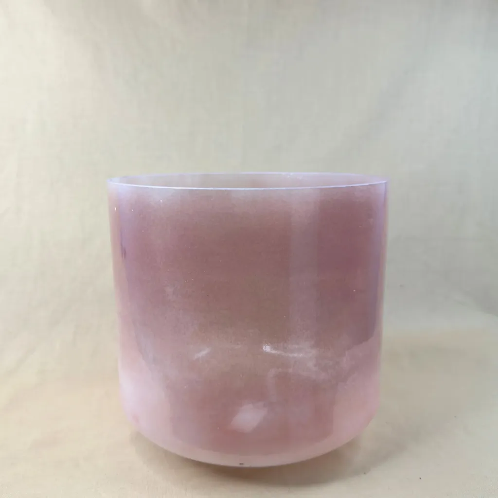 [2282] Halite Quartz Crystal Singing Bowl | 10" A# Note (-17) | Grounding Frequencies | #2282