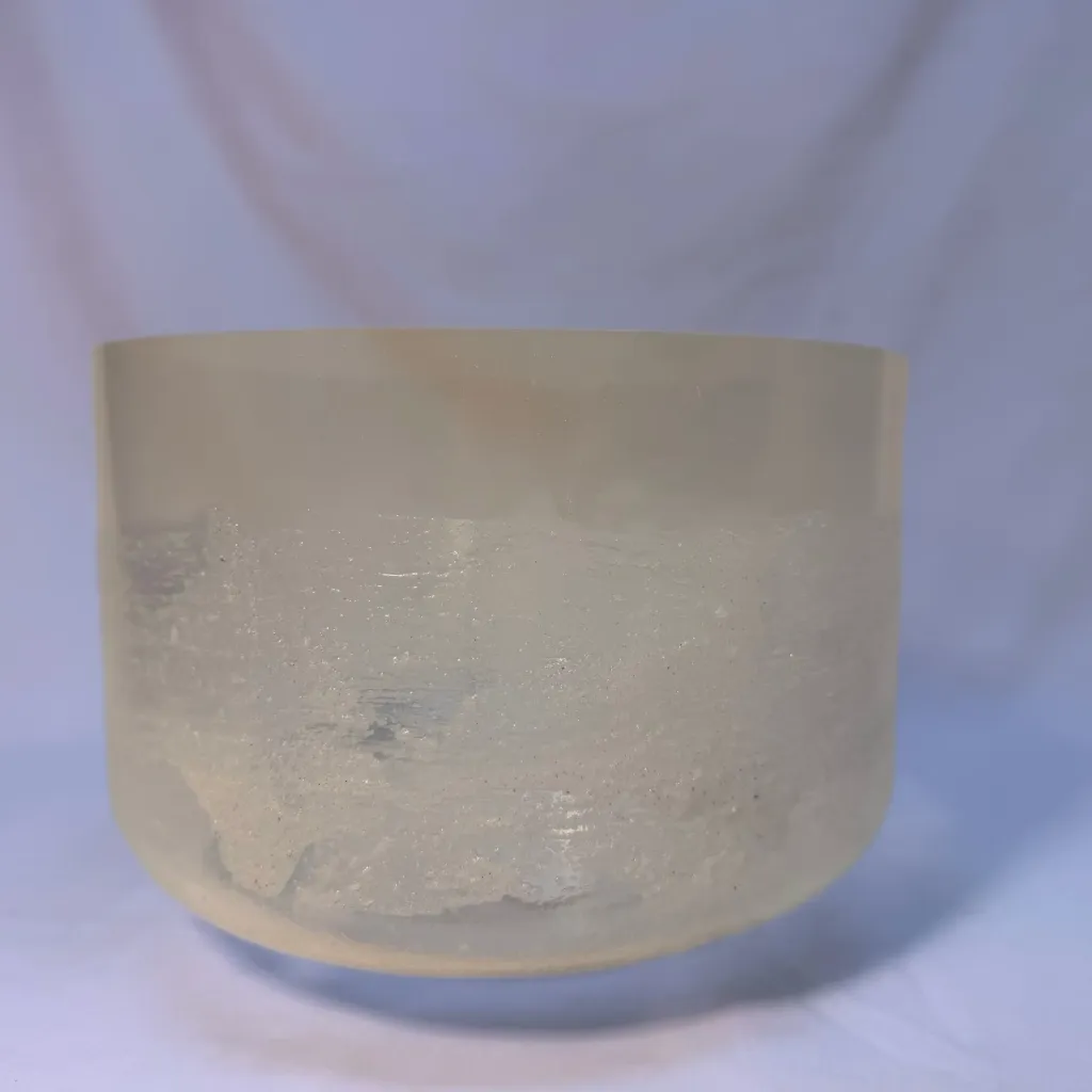 [2291] [#2291] 10" Vitamin D Infused Quartz Crystal Singing Bowl | 4C#-10 | 275Hz