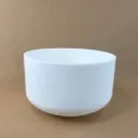 Opaque Quartz Crystal Singing Bowl | 10" D Note (+22) | C=528 Tuning | #2312