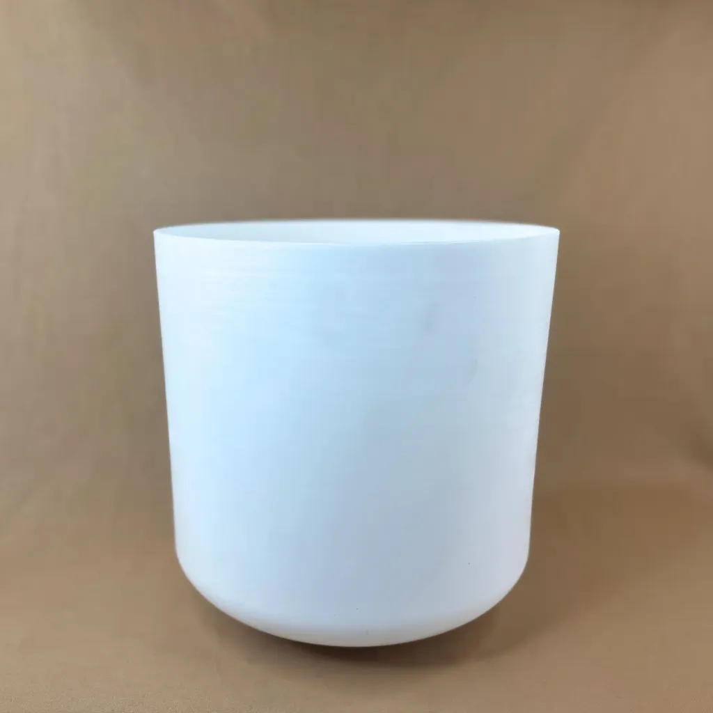 [2314] Opaque Quartz Quartz Crystal Singing Bowl | 10" F# Note | Concert Pitch | #2314