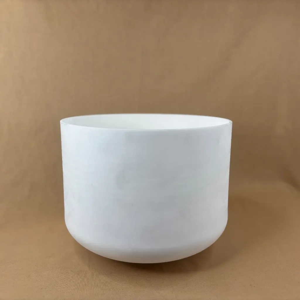 Opaque Quartz Crystal Singing Bowl | 10" C Note (+29) | Uplift Frequencies | #2315