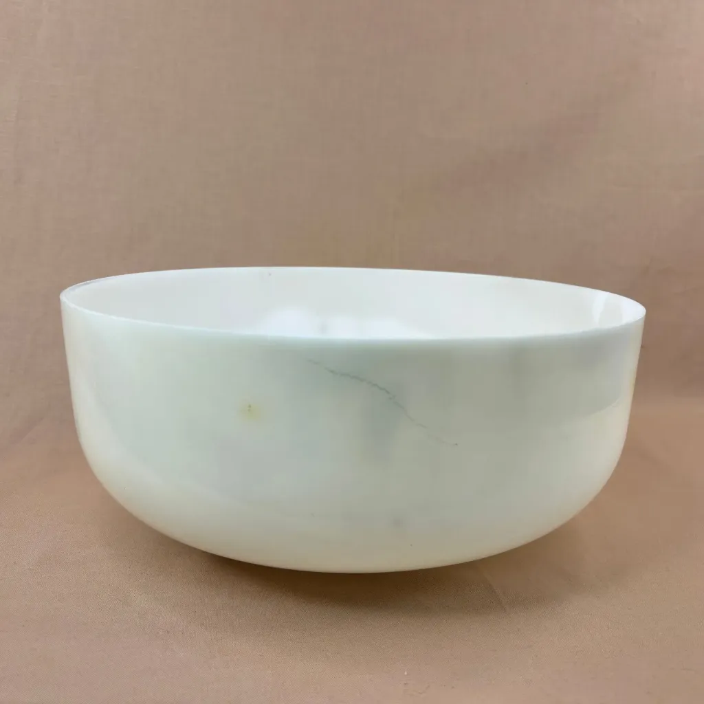 [2319] [#2319] 12" Calcium Infused Quartz Crystal Singing Bowl | 3A +40) | 225 Hz