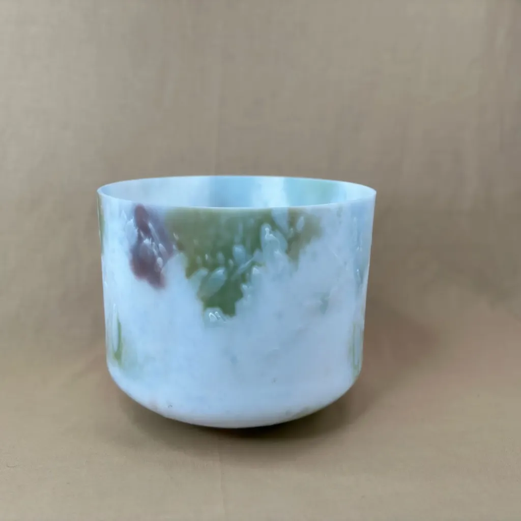 Dragon's Blood, Sacred Geometry Tea Quartz Crystal Singing Bowl | 9" B Note (+22) | Uplift Frequencies | #2336