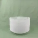 [#2341] 9" Epsom Salt Infused Quartz Crystal Singing Bowl | 4D#-3 | 310 Hz