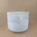 [#2343] 9" Epsom Salt Infused Quartz Crystal Singing Bowl | 4C#+22 | 280 Hz