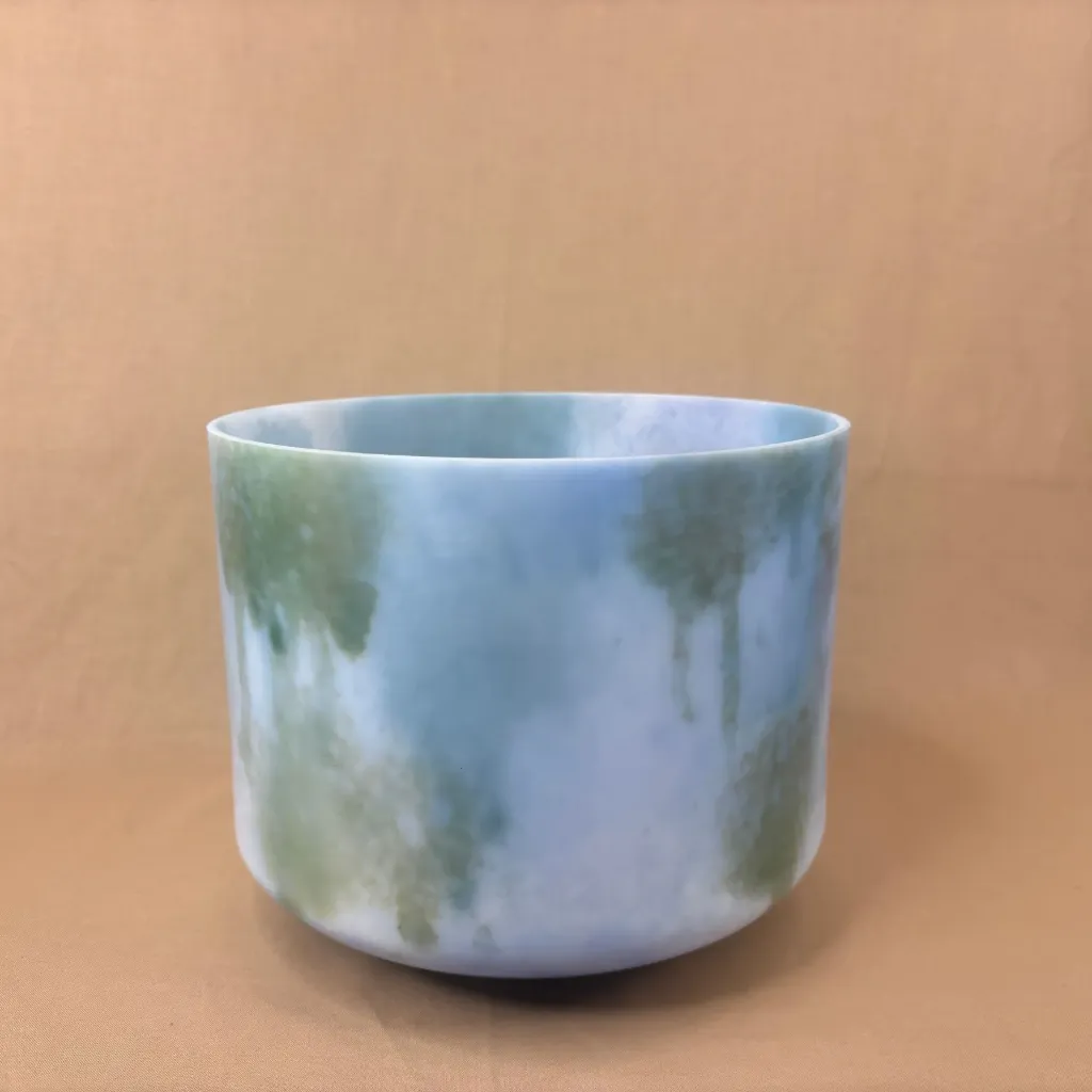 [2349] CFC Spray Quartz Crystal Singing Bowl | 9" B Note (+21) | C=528 Tuning | #2349