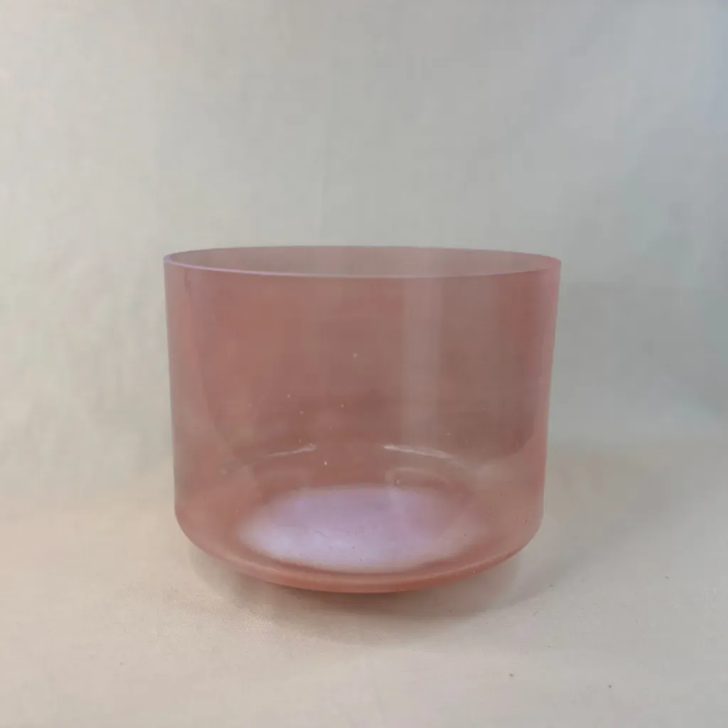 [#2365] 9" Halite Infused Quartz Crystal Singing Bowl | 4D-7 | 292 Hz
