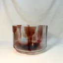 [#2374] 9" Dragon's Blood Tree Resin Infused Quartz Crystal Singing Bowl | 4D#-26 | 306 Hz
