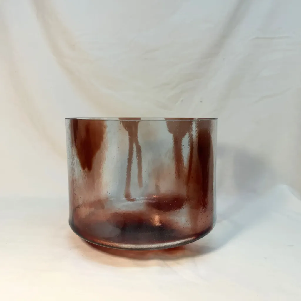 [#2380] 9" Dragon's Blood Tree Resin Infused Quartz Crystal Singing Bowl | 4C-15 | 259 Hz
