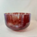 [#2385] 12" Dragon's Blood Tree Resin Infused Quartz Crystal Singing Bowl | 3F#+10 | 186 Hz