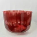 [#2387] 12" Dragon's Blood Tree Resin Infused Quartz Crystal Singing Bowl | 3E-3 | 164 Hz