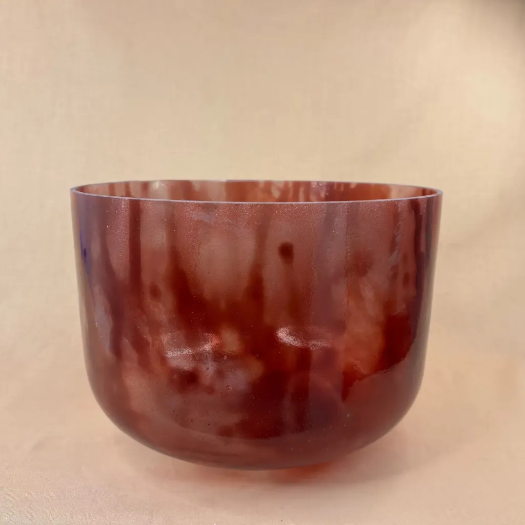[2391] [#2391] 12" Dragon's Blood Tree Resin Infused Quartz Crystal Singing Bowl | 3F-3 | 174 Hz