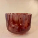 [#2391] 12" Dragon's Blood Tree Resin Infused Quartz Crystal Singing Bowl | 3F-3 | 174 Hz