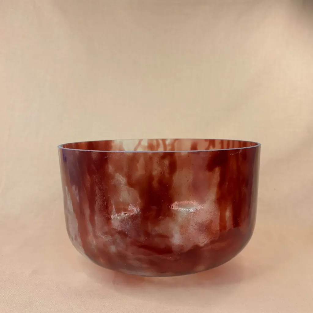 [2396] Dragon's Blood Tree Resin Quartz Crystal Singing Bowl | 12" F# Note (+12) | Uplift Frequencies | #2396