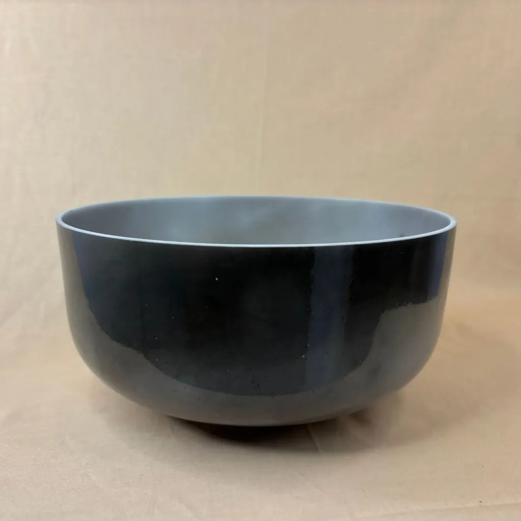 Trace Minerals Quartz Crystal Singing Bowl | 12" A# Note | Concert Pitch | #2398