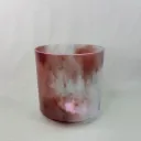 [#2422] 7" Dragon's Blood Tree Resin Infused Quartz Crystal Singing Bowl | 4G-29 | 385 Hz