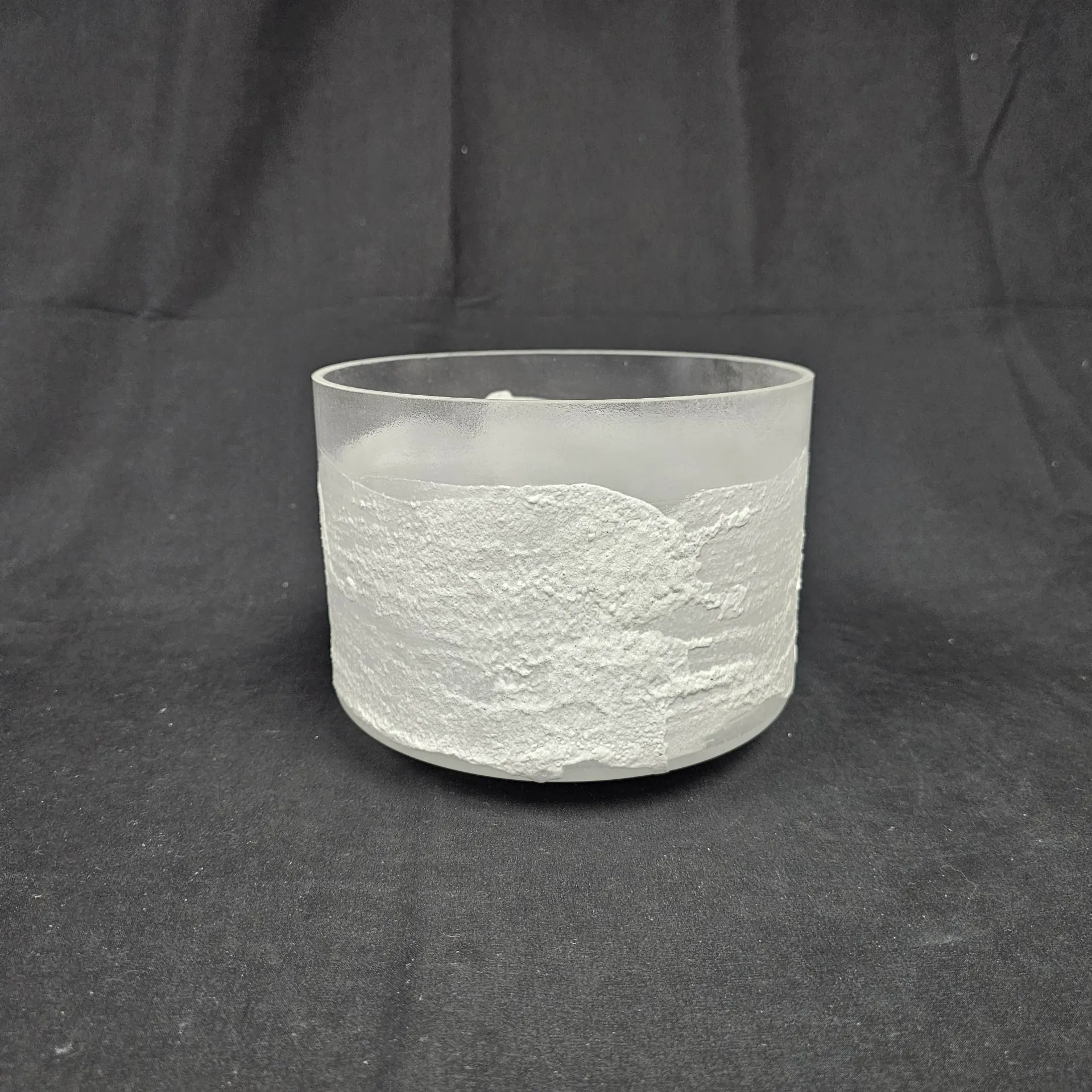[#2441] 7" Epsom Salt Infused Quartz Crystal Singing Bowl | 4A#-30 | 458 Hz