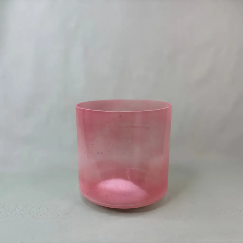 [2445] [#2445] 7" Halite Infused Quartz Crystal Singing Bowl | 4G-30 | 385 Hz