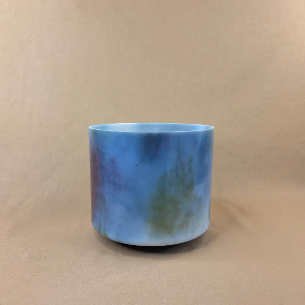 [2461] CFC Spray Quartz Crystal Singing Bowl | 7" A Note (+38) | Uplift Frequencies | #2461