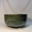 [#2463] 12" Matcha Infused Quartz Crystal Singing Bowl | 3A#-4 | 232 Hz