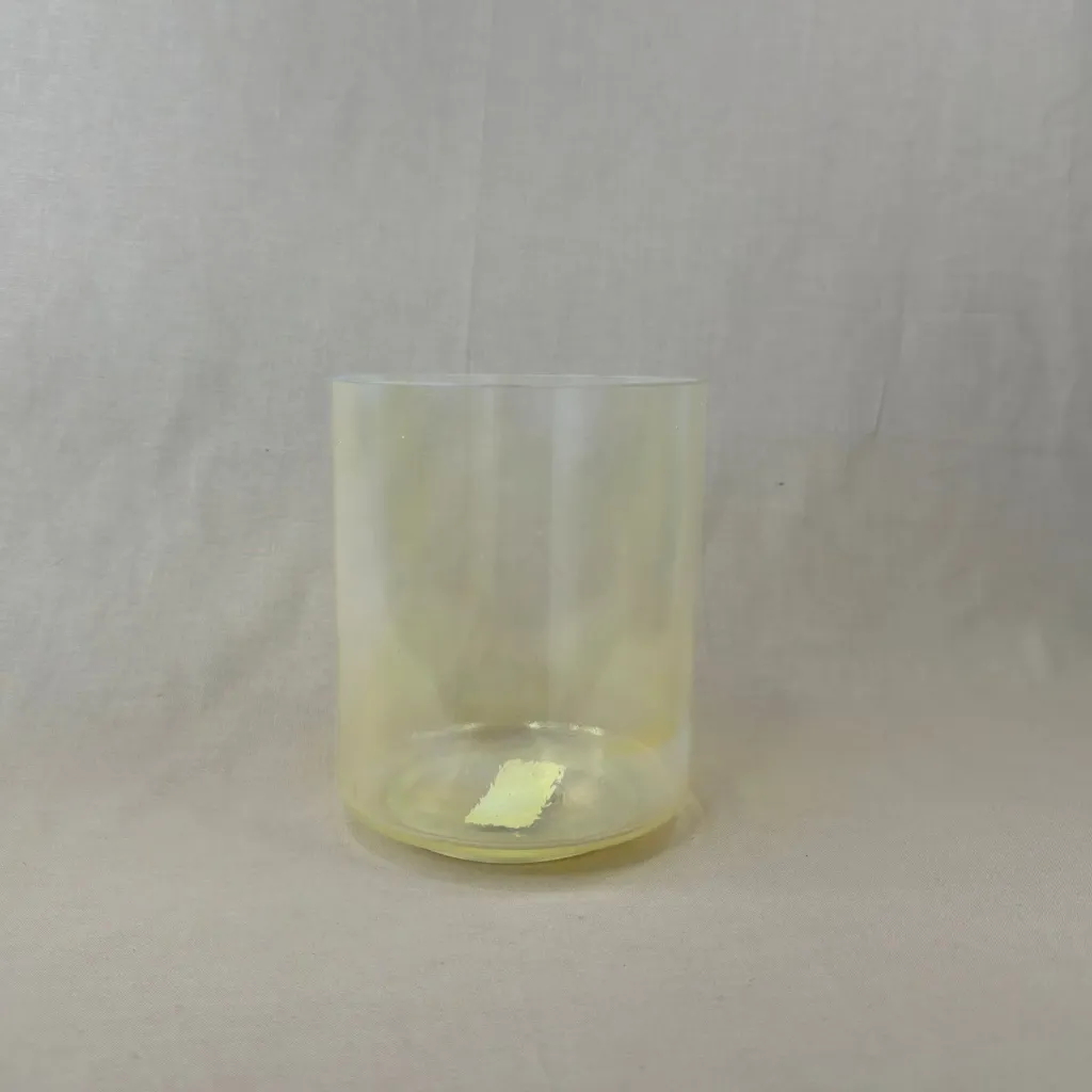 [2499] [#2499] 6" Apache Peridot Infused Quartz Crystal Singing Bowl | 4A#+43 | 477 Hz