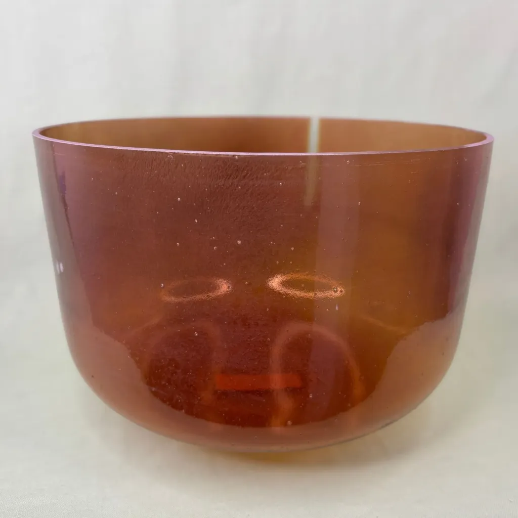 Golden Honey Quartz Crystal Singing Bowl | 12" F# Note (-27) | A=432 Tuning | #2506
