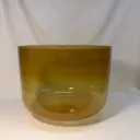 [#2509] Golden Honey Infused Quartz Crystal Singing Bowl | 12" | 3C#+45 | 142 Hz