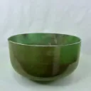Moldavite Quartz Crystal Singing Bowl | 12" B Note | Grounding Frequencies | #2512