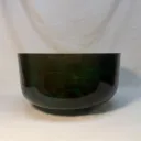 Moldavite Quartz Crystal Singing Bowl | 12" B Note (+19) | Uplift Frequencies | #2513