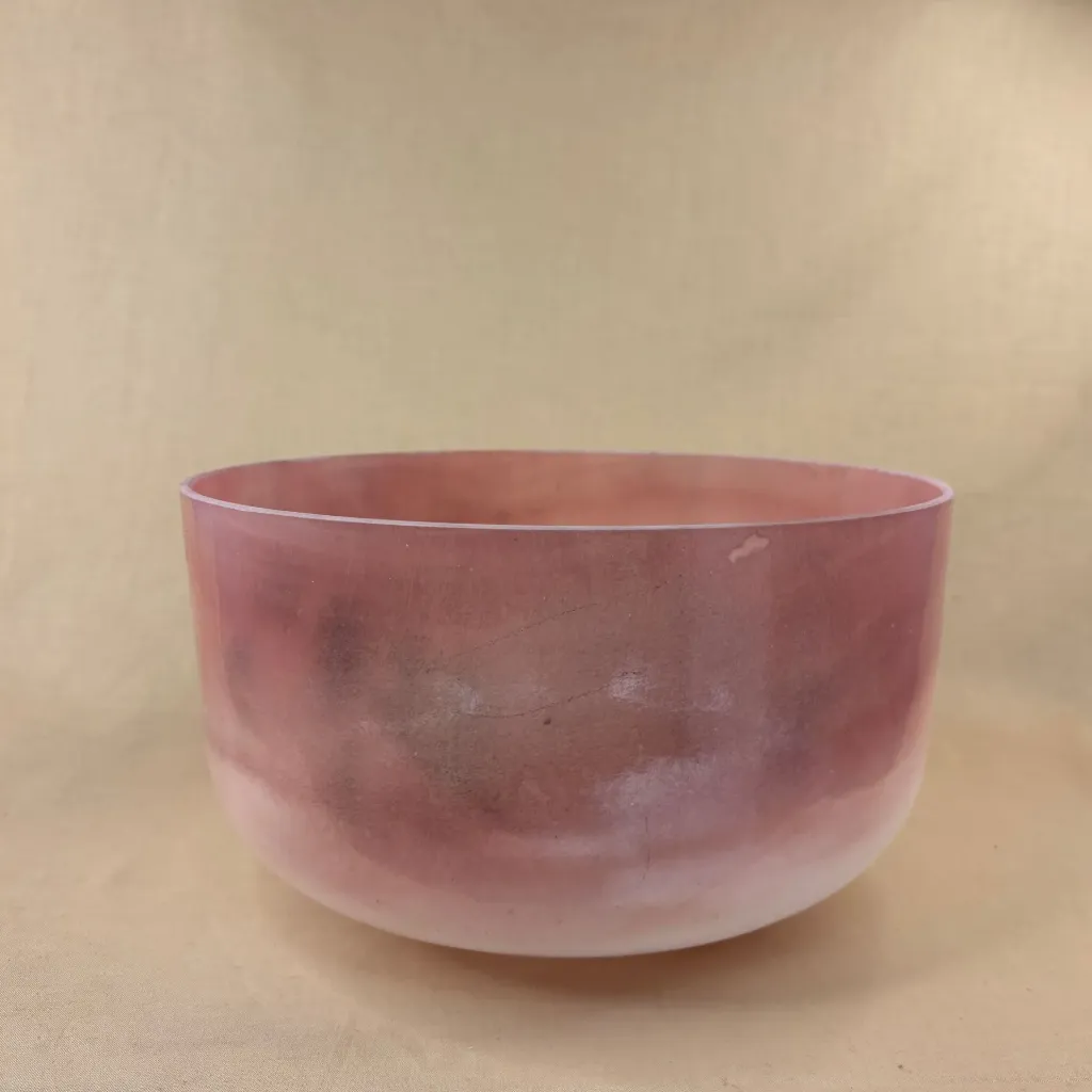 [2518] Halite Quartz Crystal Singing Bowl | 12" G# Note (-33) | A=432 Tuning | #2518