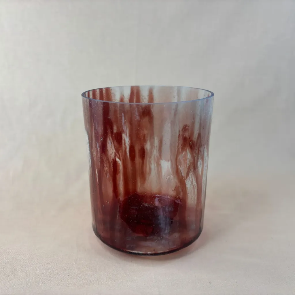 [2414] [#2414] 6.5" Dragon's Blood Tree Resin Infused Quartz Crystal Singing Bowl | 4E+10 | 332 Hz