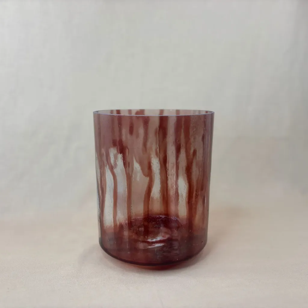 [#2417] 6.5" Dragon's Blood Tree Resin Infused Quartz Crystal Singing Bowl | 4F-28 | 343 Hz