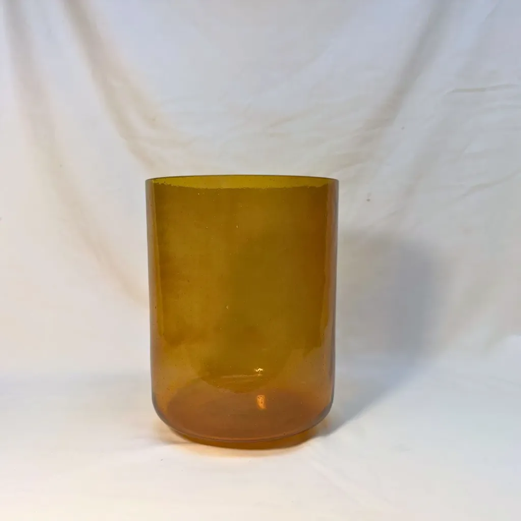 [2420] [#2420] 6.5" Golden Honey Infused Quartz Crystal Singing Bowl | 4D#+34 | 317 Hz