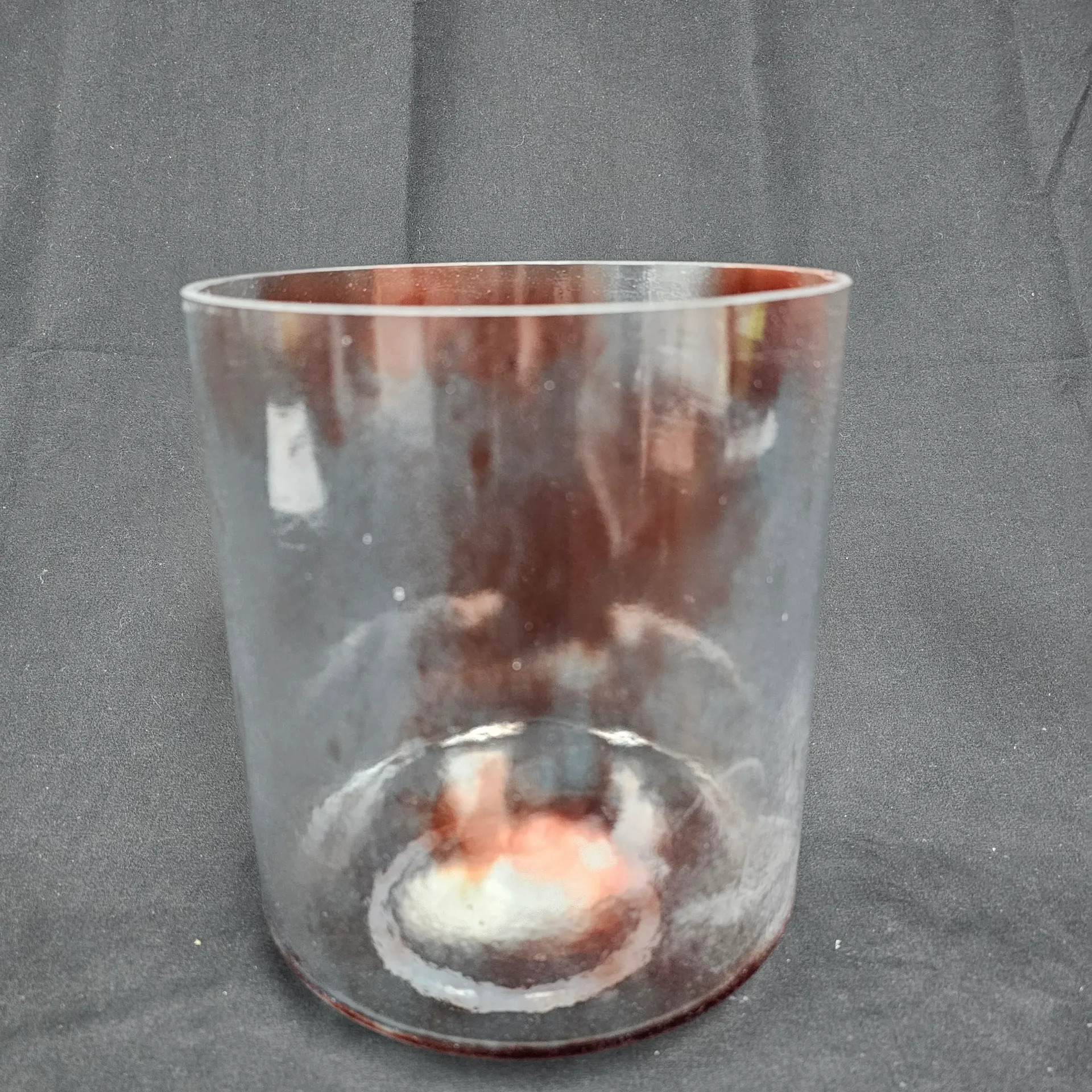 [2425] [#2425] 7" Dragon's Blood Tree Resin Infused Quartz Crystal Singing Bowl | 4E-41 | 322 Hz