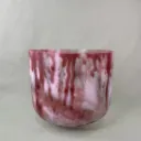 [#2523] 10" Dragon's Blood Tree Resin Infused Quartz Crystal Singing Bowl | 3G#-34 | 203 Hz
